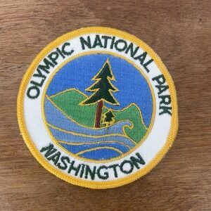 NOS Vintage‎ Olympic National Park Washington Embroidered Patch 3" Circle